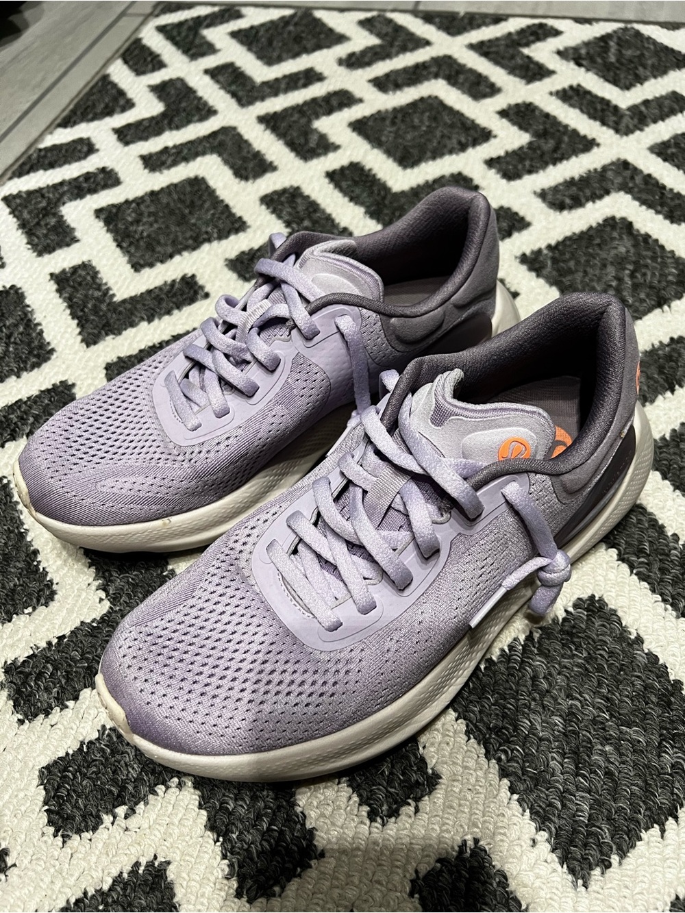 lululemon athletica Lavender Mesh Lace-Up Sneakers
